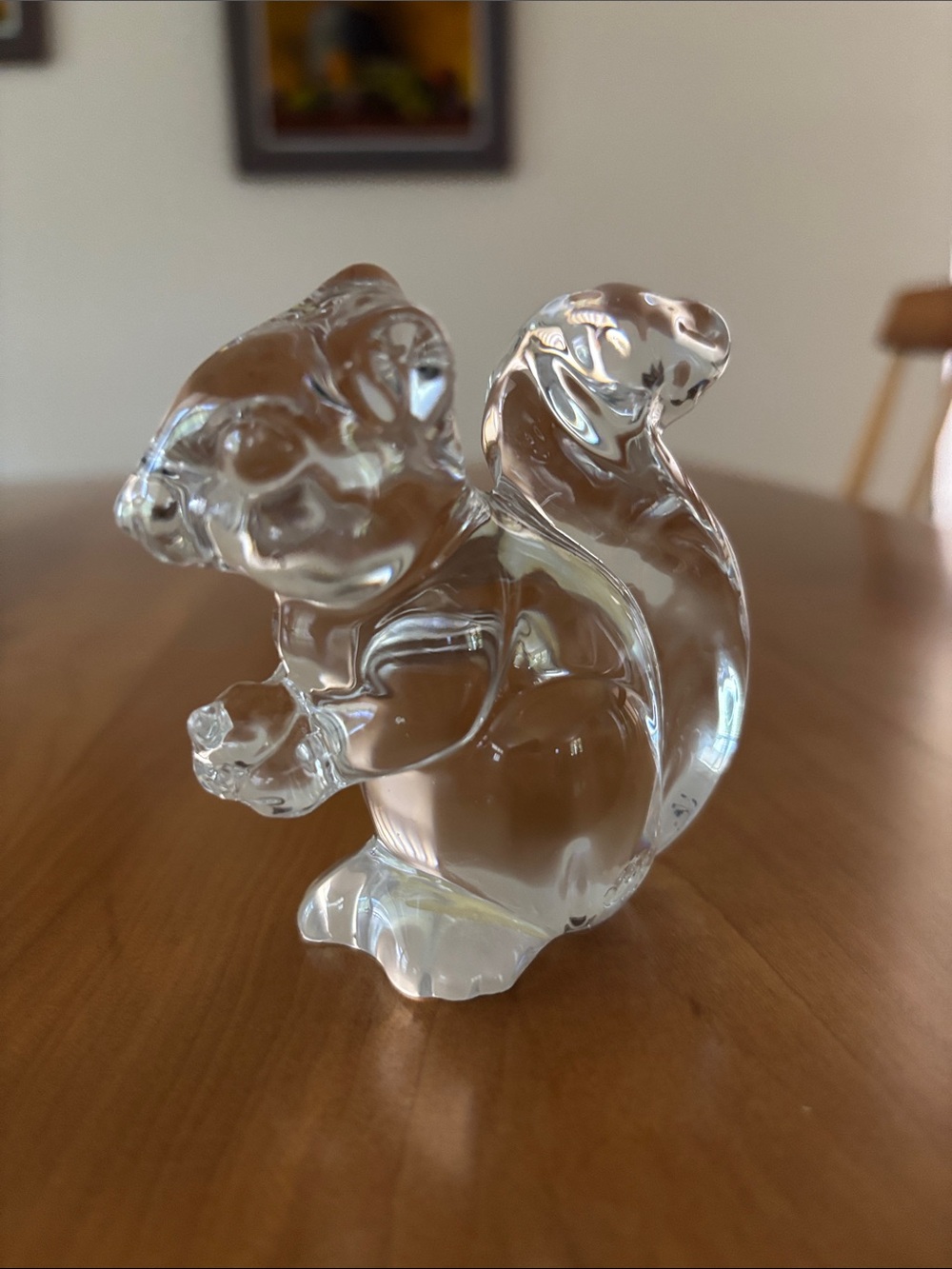 Vintage Princess House Pets lead crystal squirrel